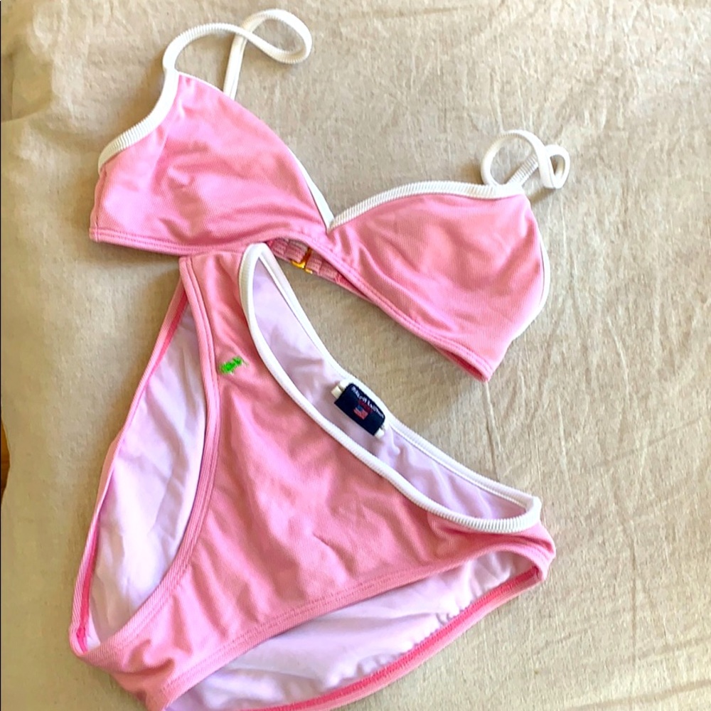 Vintage Ralph Lauren high waisted bikini set